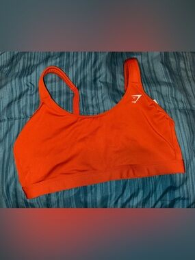 Gymshark Orange Seamless Sports Bra